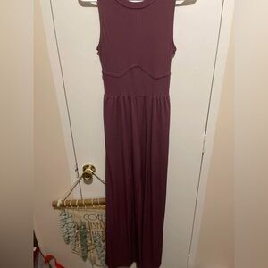Cider Plum Sleeveless Jumpsuit